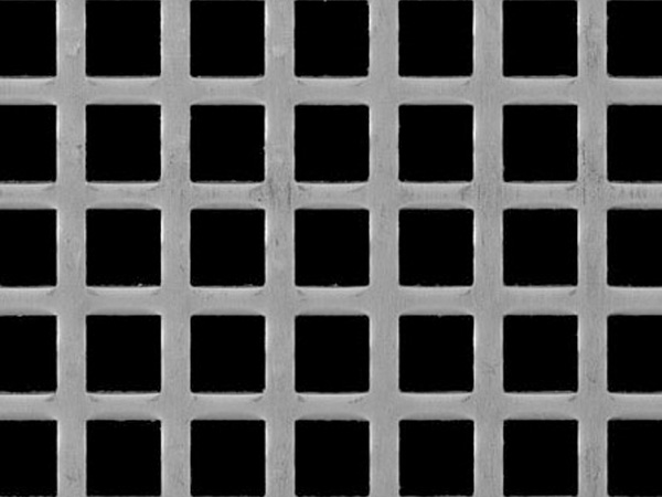 Square hole perforated metal
